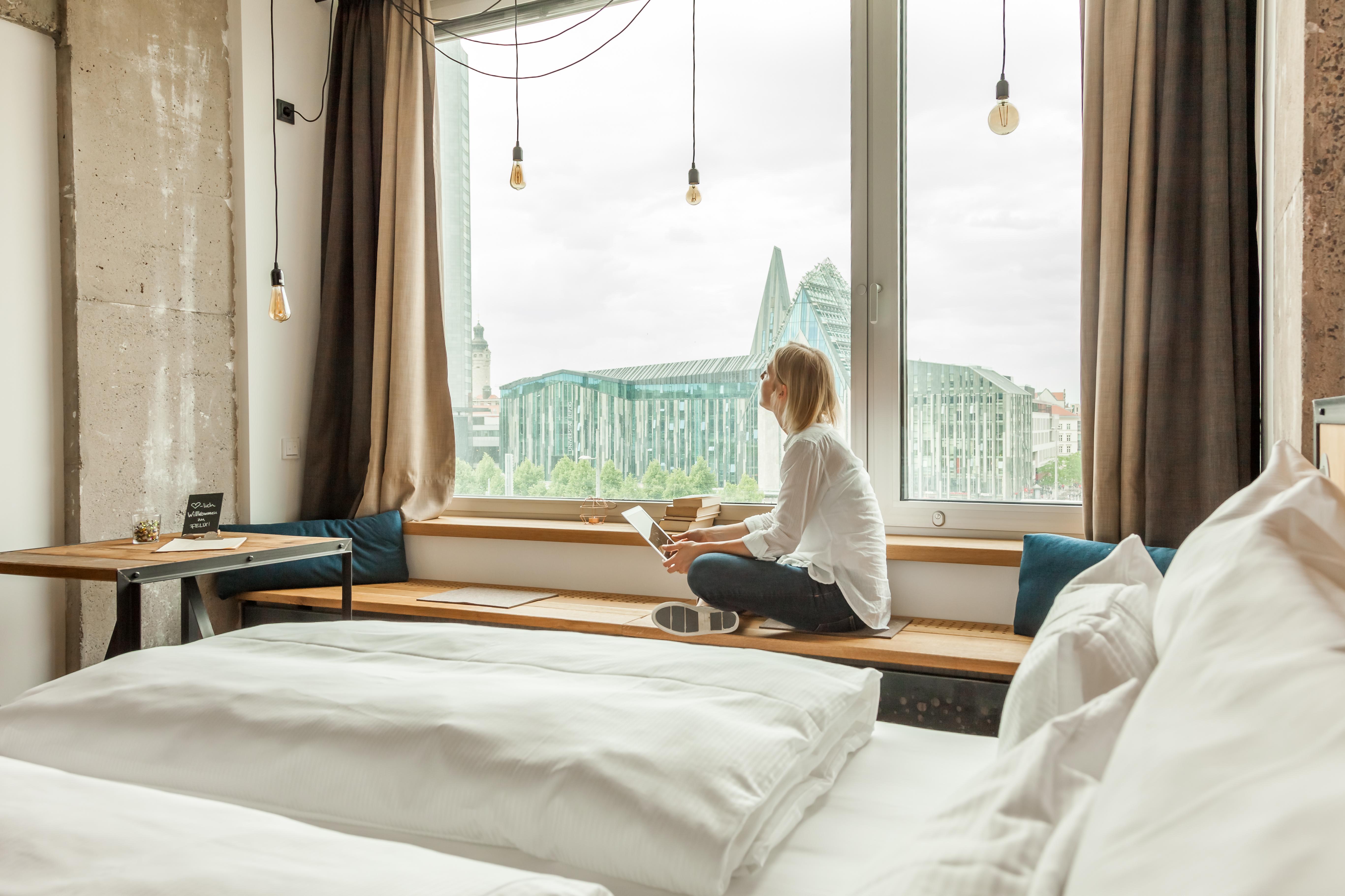 Staycity Aparthotels Leipzig City Centre Exterior foto A room at the hotel